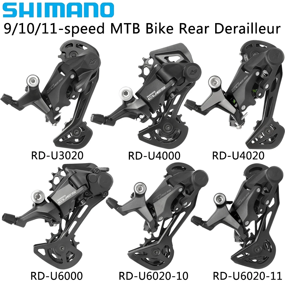 SHIMANO CUES 9/10/11 Speed Derailleurs RD-U4000 U3020 U4020 U6000 U6020 Rear Derailleur for Mountain Bike Original Parts