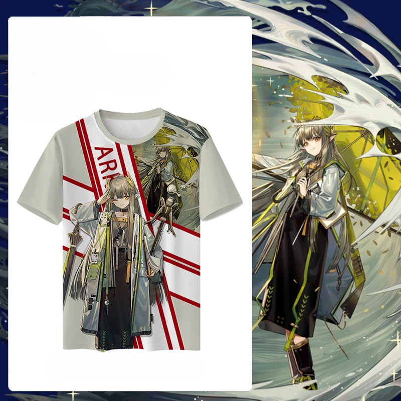 

Game Arknights 3D Print Oversized T Shirt Women Men Y2K Streetwear Hip Hop Short Sleeve Funny Tshirt Graphic Tees Harajuku Tops