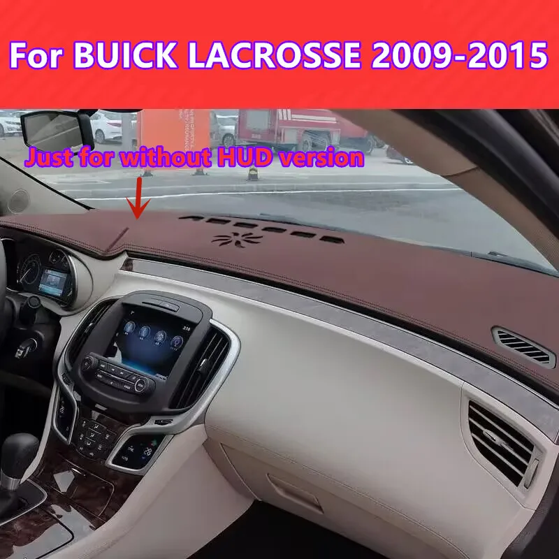

Brown Leather Dashboard Cover Dash Protector Mat For 2009-2015 BUICK LACROSSE