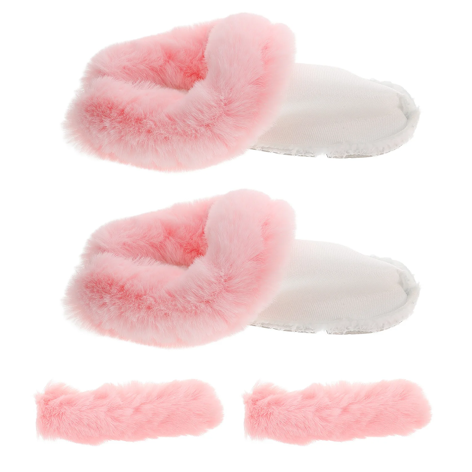 

1 set 1 Set Long Hole Shoe Insoles For Women Slippers Insoles Detachable Warm Winter Inserts For Slippers Thick Liner Size 42-43