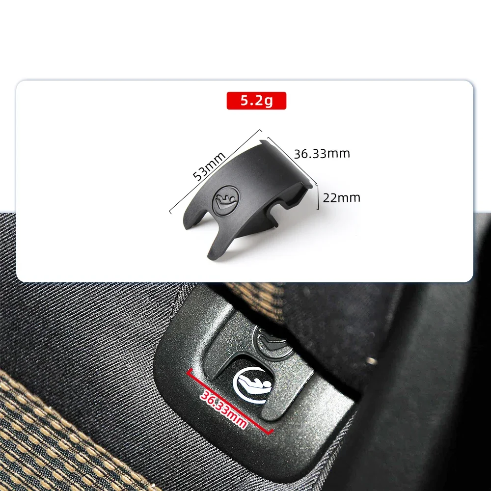Car Rear Child Seat Anchor Isofix Slot Trim Cover Button For AUDI Q5 2009-2016 Car ISOFiX Cover Child Seat Buckle Cover view 4