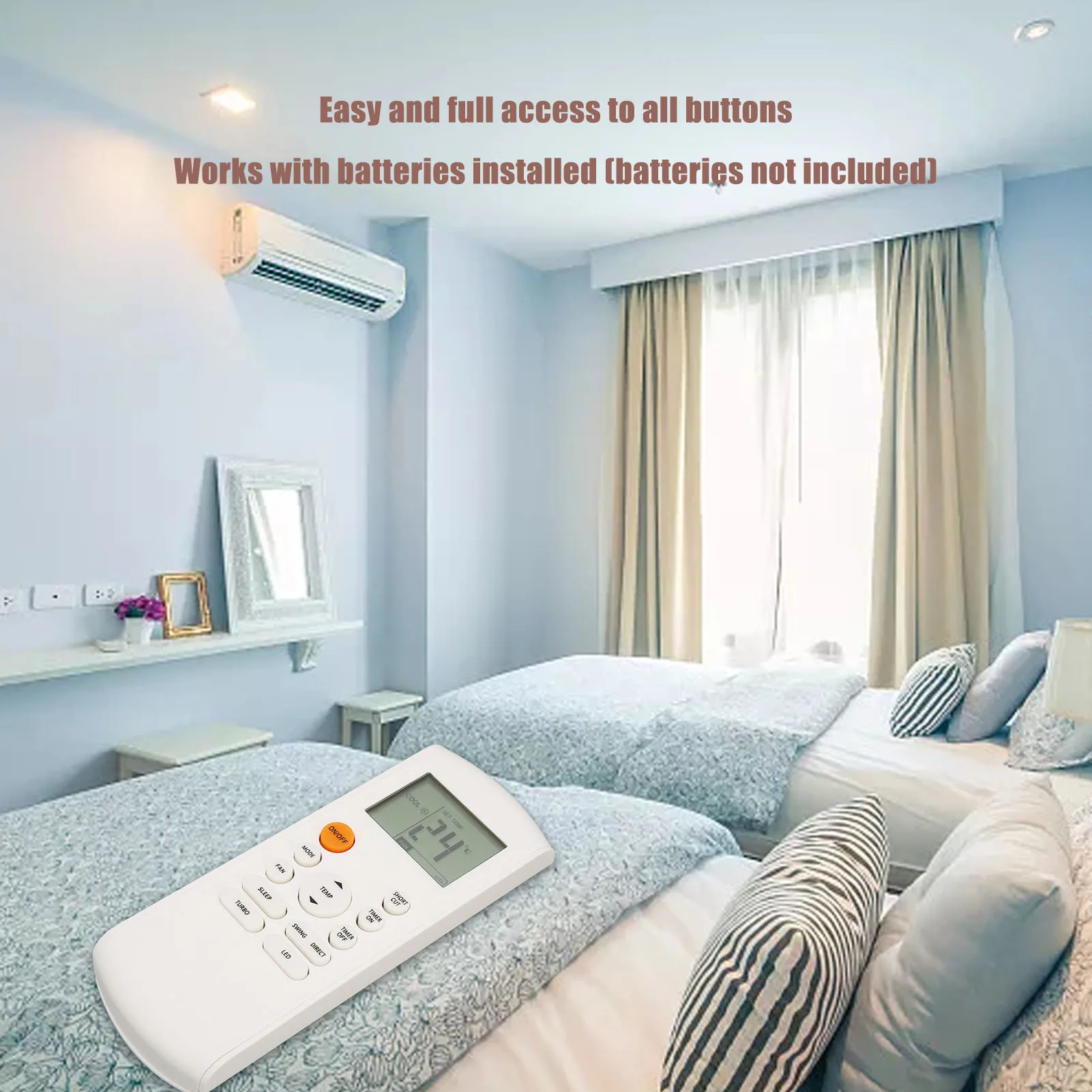 Air Conditioner Remote RG57B BGE  Remote Control for R57B1 for BGEF RG57A4 for BGEF RG57A for BGEFU1 RG57