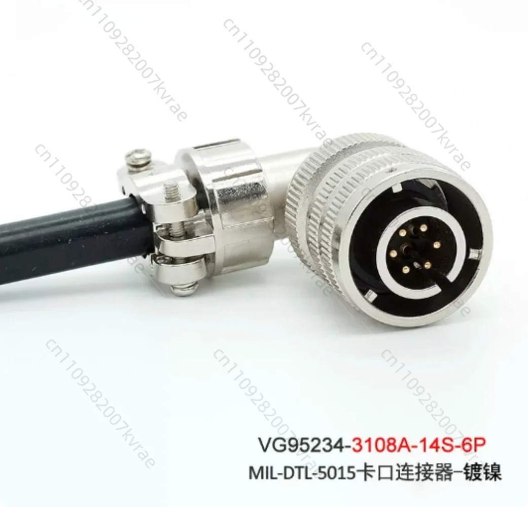 Nickel Plated 6 Pin Circular Aviation Plug Replacement for VG95234 CA3108E-14S-6S CA3106E CA3102E-14S-6P