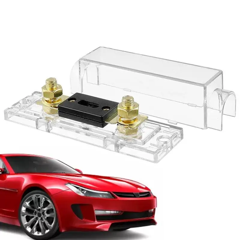 

Fuse Holder With Fuse 100a/200a/300a Optional Gold-plating Fuse & Holder Kit Cars Boats Yachts Other Vehicles Sound System