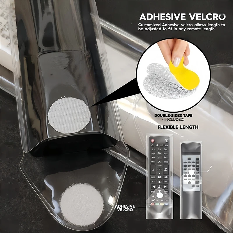 6x18cm/8x28cm Non-slip Air Condition Cover Transparent  TV Remote Storage Bag Remote Control Case Remote Control Protctive Case