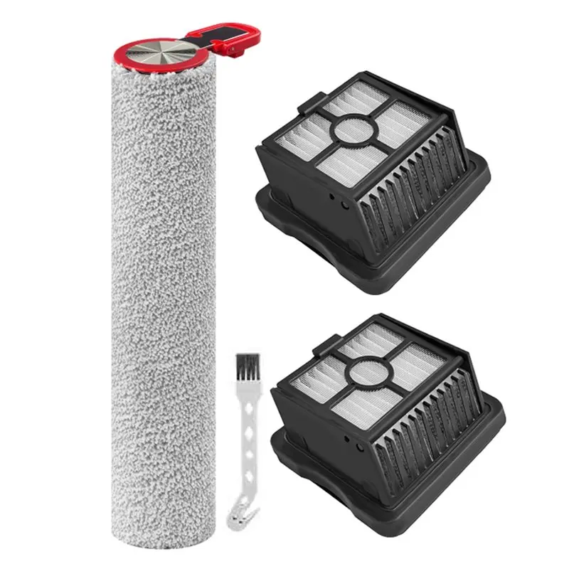 ABLD For Midea S60/S60 Pro/S60 Ultra Floor Scrubber Replacement Accessories- Roller Brush And Hepa Filter Vacuum Cleaner Parts
