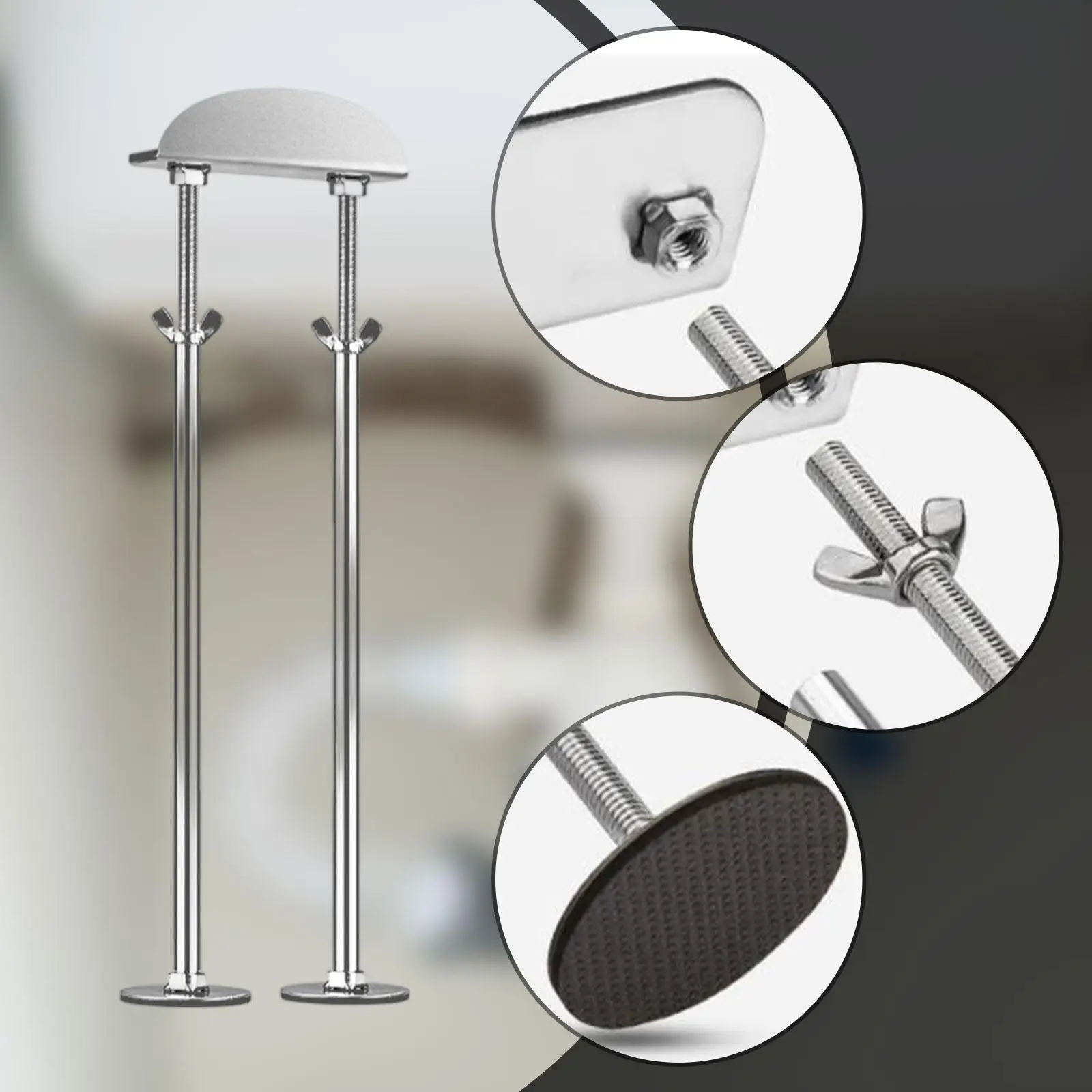 2x кронштейн для раковины, регулируемая высота, для умывальника, кухонной стойки