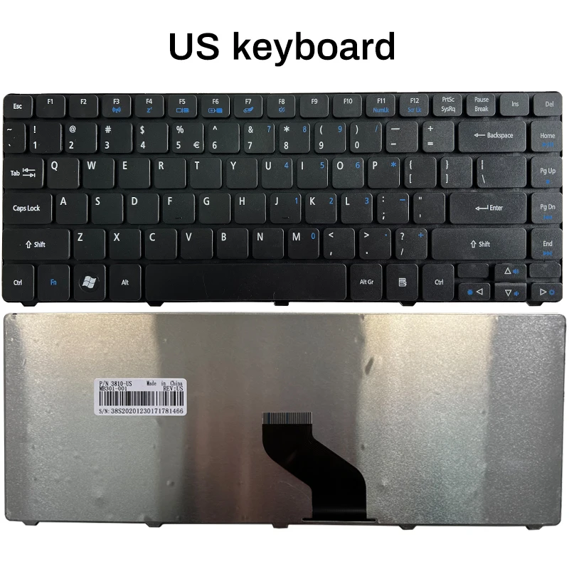 لوحة مفاتيح الكمبيوتر المحمول الروسية/الأمريكية/الإسبانية لشركة أيسر أسباير 5935 5935G 5940 5940G 3750ZG 3750 3750G 3750Z 3935 4752 4752G 4752Z 4349 4350