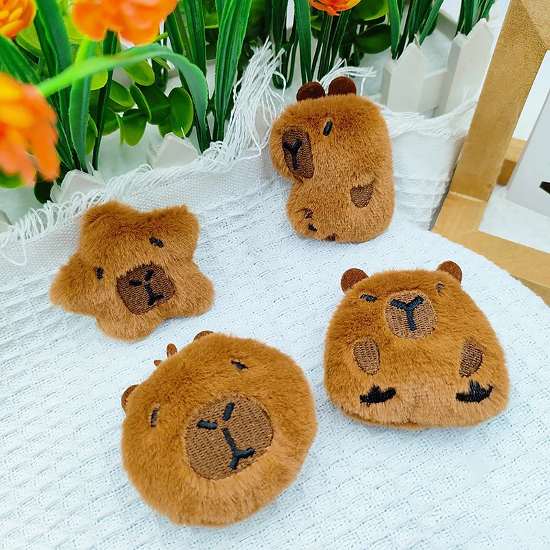 Plush Capybara Keychain Funny Brooch Capibara Bag Hanging Kapibara Pendant Cute Funny Fashion Animal