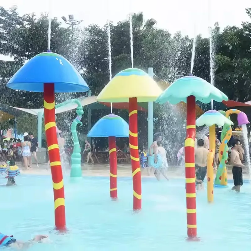 

Hot Sale the Rotating Animal Spray Series Aqua Amusement Park Water Sprayer Cute Mushroom Shape Sprinkle