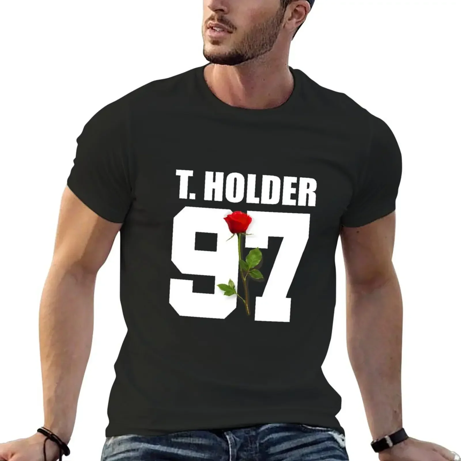 Tayler Holder - Rose T-Shirt plus sizes custom shirt Short sleeve tee anime t shirts Men's t shirts