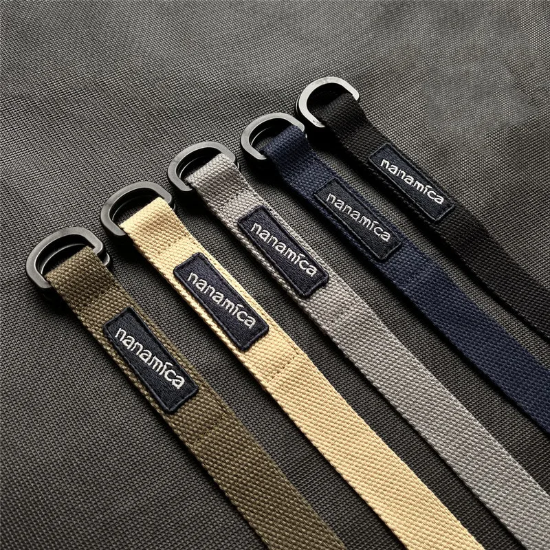 GM Homemade# Nanamica Simple Advanced Versatile Classic Functional Canvas Belt Mountain Men and Women Neutral Cloth Belt