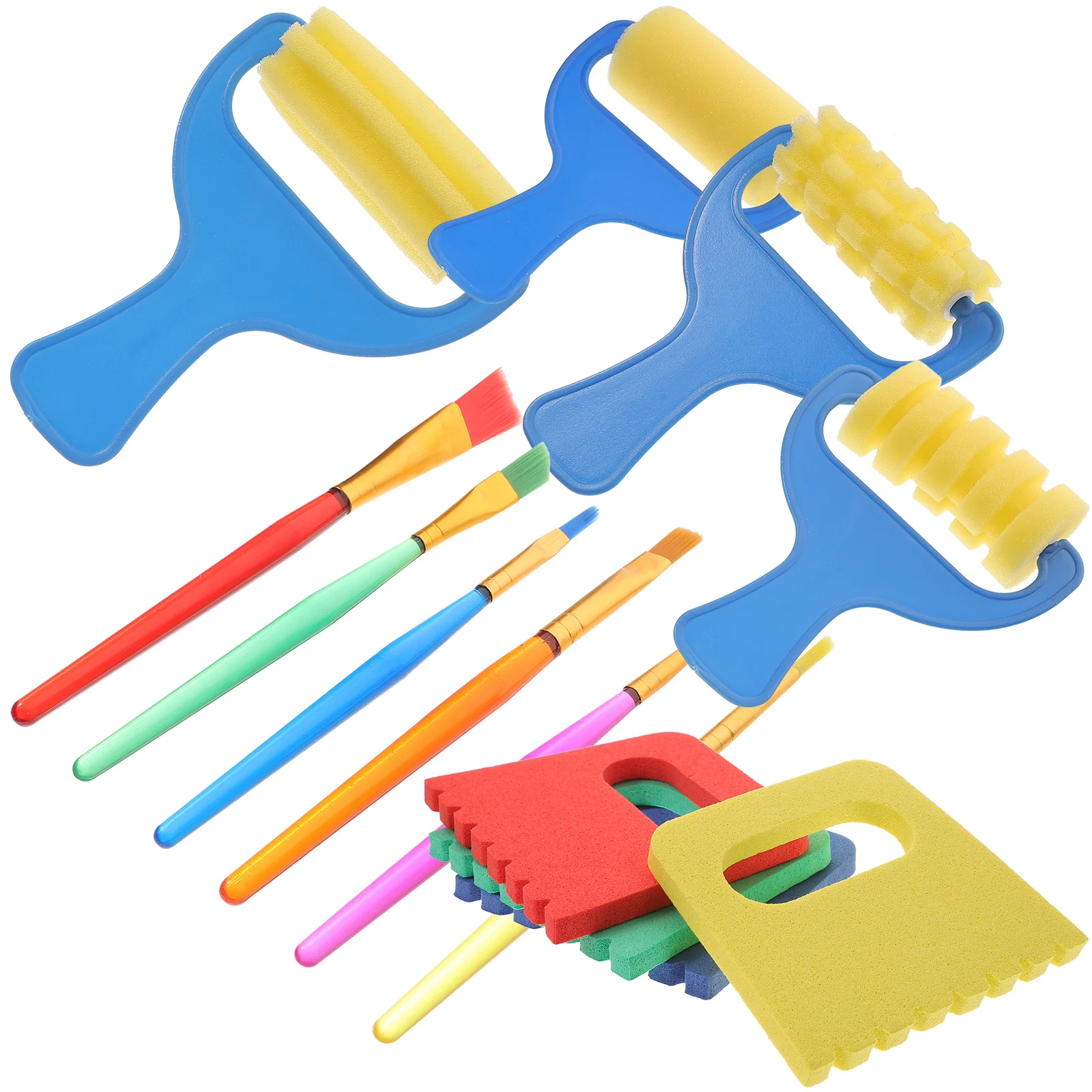 

1Set Paint Scraper Kit Kids Drawing Scraping Brush Multifunctional Art Tool for DIY Graffiti Painting Early Learning