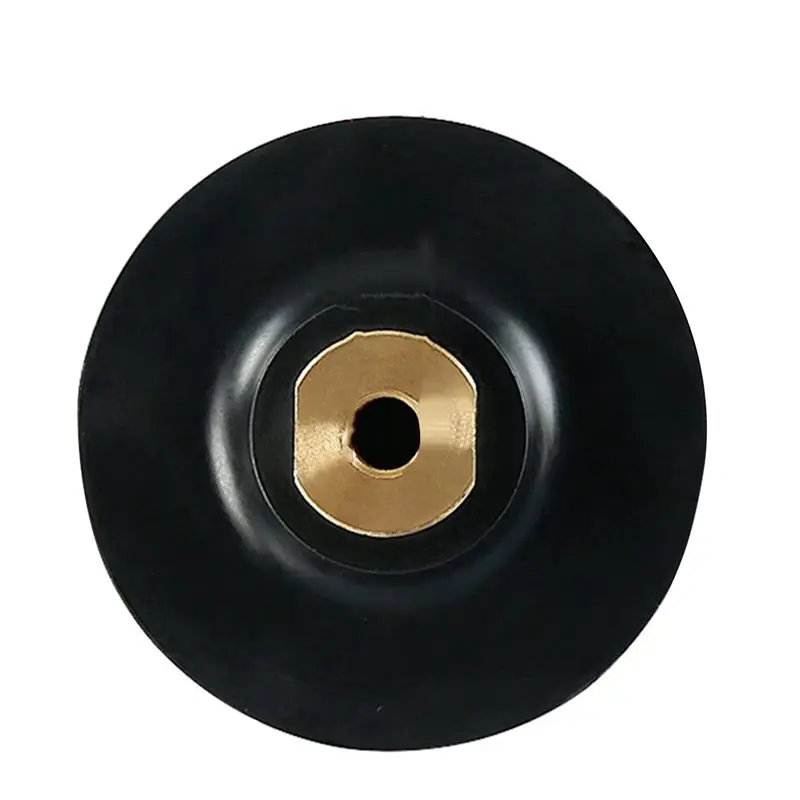 A84E-3X Rubber Backing Pad Polishing Grinding Disc Holder For Angle Grinder M10 Abrasive Self-Adhesive Grinding Pad 3In