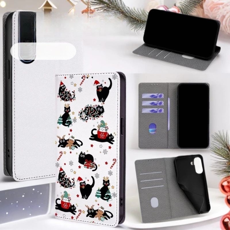 

Creative Christmas Pattern Phone Cover for Xiaomi Redmi K90 K80 K70 K60 K50 K40 Pro/Turbo4 3 with Built-in Wallet Card Case Slot
