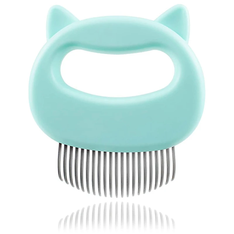 Pet Lice Comb, Cat And Dog Hair Removal Comb, Cat Ear Shell Comb, Pet Comb, Supplies 9X10cm (Random Color)