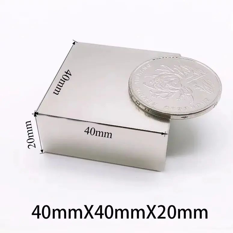 40x40x20mm Super Strong Square Magnet for Home Refrigerators & Offices DIY Crafts 40*40*20
