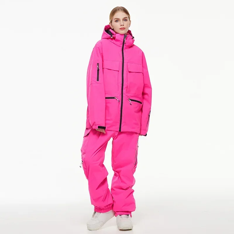 بدلة تزلج جديدة لعام 2025 للرجال والنساء لموسم الثلج 24-25 في الهواء الطلق مقاومة للرياح ومقاومة للماء ودافئة على اللوح Sk i Suit OT2 2025 #4