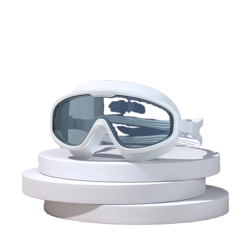 

Лидер продаж HD очки для плавания для триатлона с большой оправой, противотуманные очки для плавания с защитным чехлом