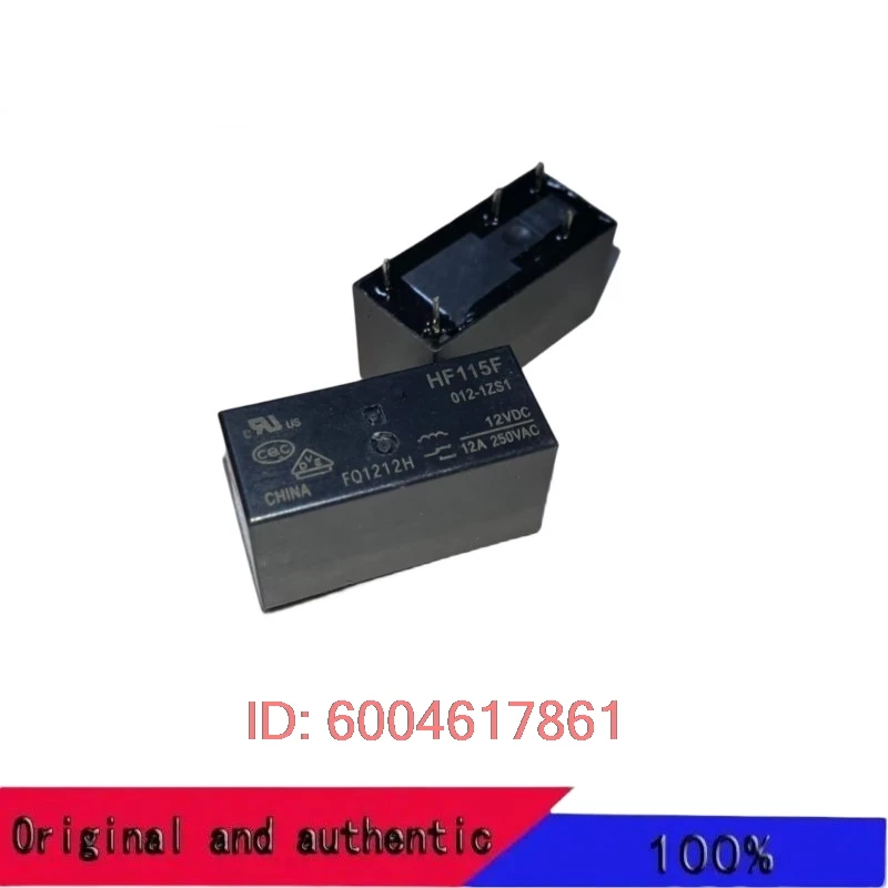 5PCS 100%  NEW  HF/JQX115F-005-1ZS1  HF115F-005-1ZS1  HF115F-012-1ZS1  HF115F-024-1ZS1 5VDC 12VDC 24VDC  RELAY  12A  250VAC