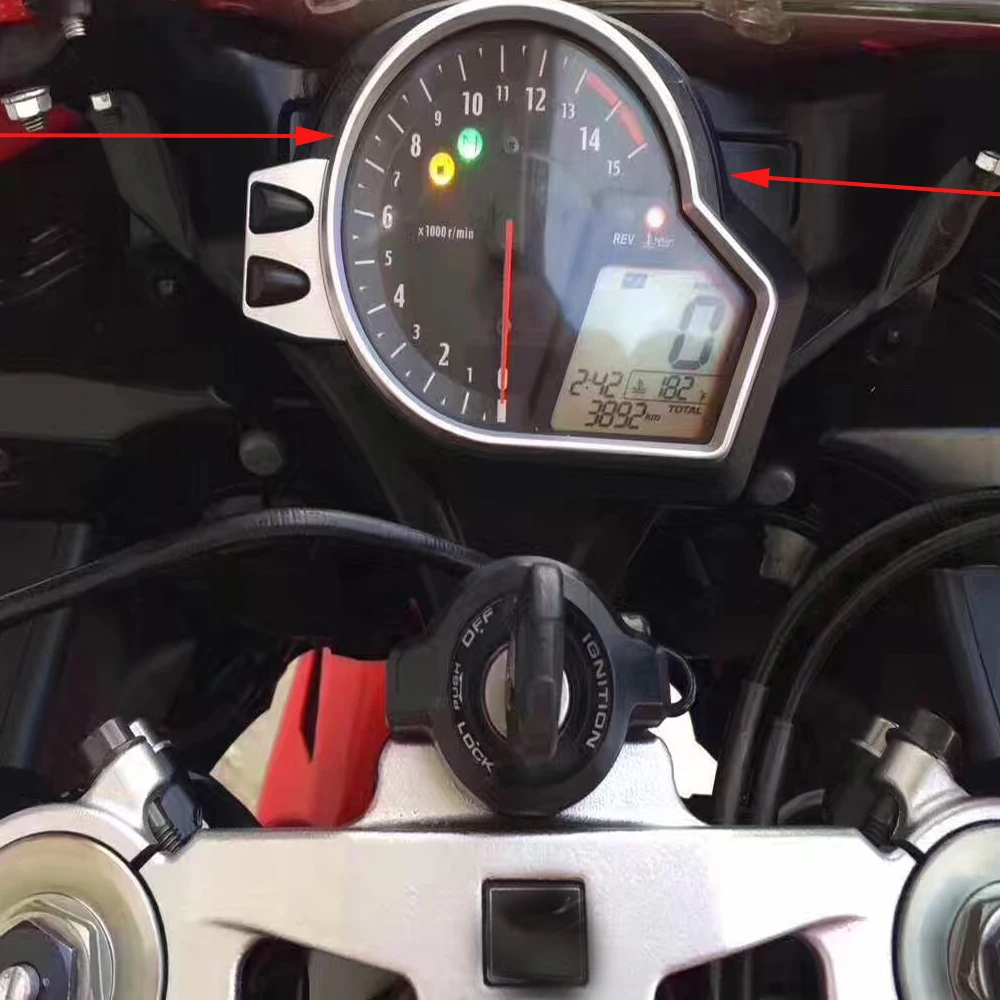 For HONDA CBR 1000 RR 1000RR CBR1000RR 2008 2009 2010 2011 Speedometer Instrument Case Gauge Odometer Tachometer Housing Cover view 5