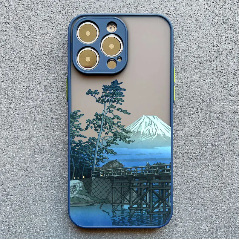 Landschafts-Handyhülle für iPhone 17 16 15 14 11 12 13 Pro Max Mini 16 Plus XS X XR Japan-Serie Ästhetische Landschafts-Rückabdeckung – Detail 8