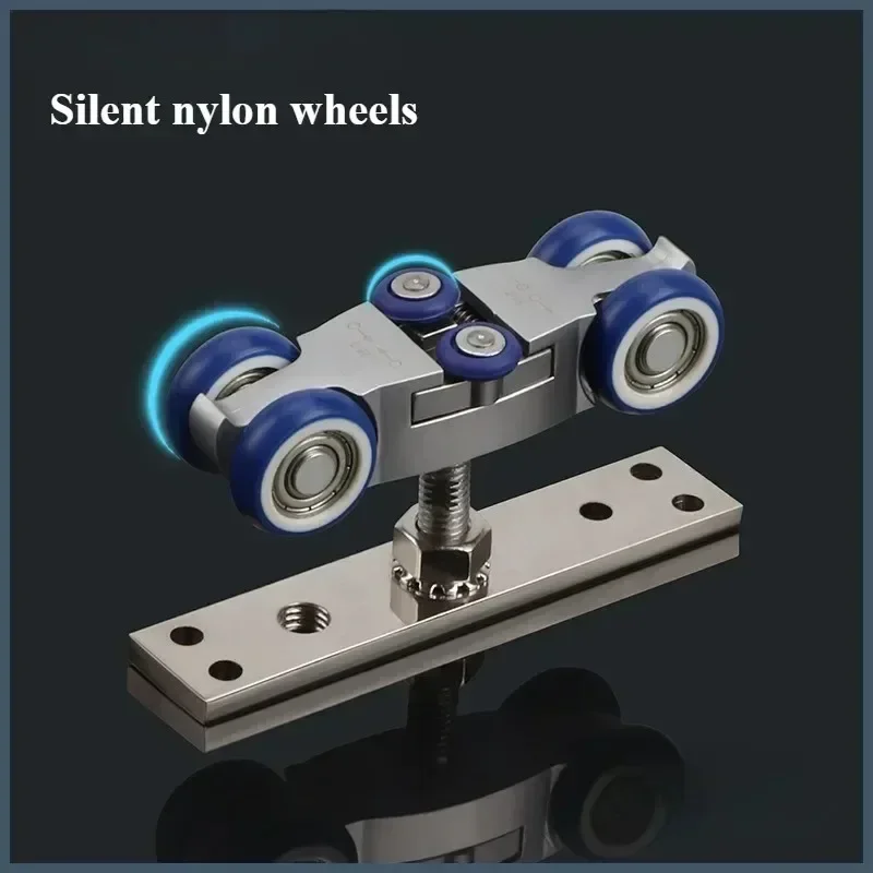Folding Door Hardware Accessories Sliding Door Suspension Rail Pulley Rail Push-pull Universal Suspension Wheel No Lower Rail