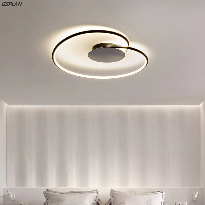 Cromo/banhado a ouro Lustre LED moderno, usado para fixação de 90-260V Luminárias Lustre Em Salas, Quartos, Estudo, E