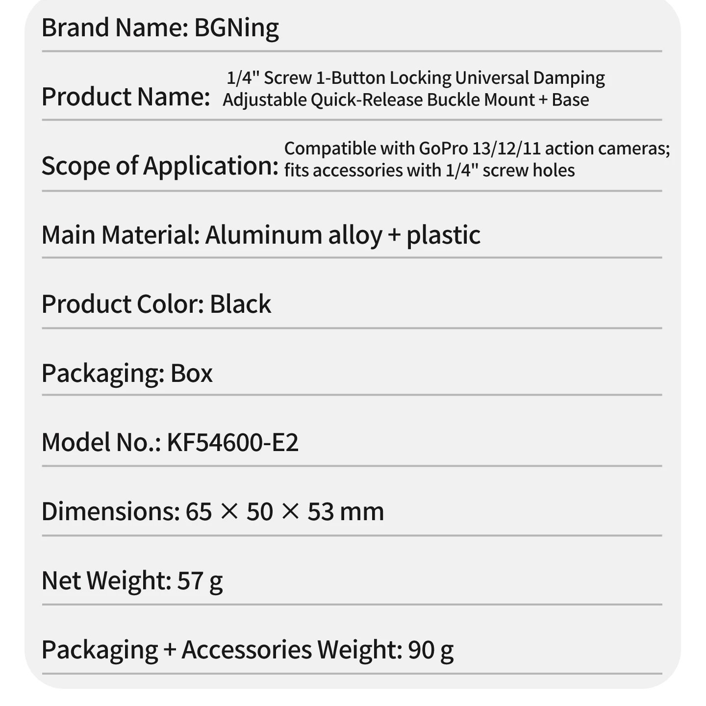 Taktische Weste MOLLE Kamerahalterung für Outdoor POV Aluminium-Basis 360° Kugelkopf Stativadapter für GoPro 13 DJI OSMO Pocket 4 – Detail 1