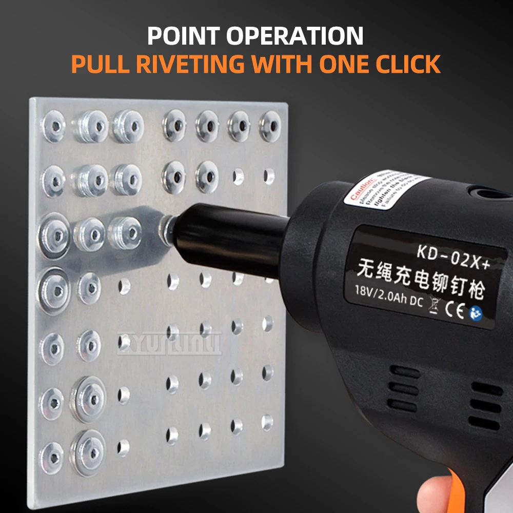 Industrial Grade Electric Riveting Gun with Core Pulling Lithium Battery Riveting Machine - Powerful Riveting Electric Tool