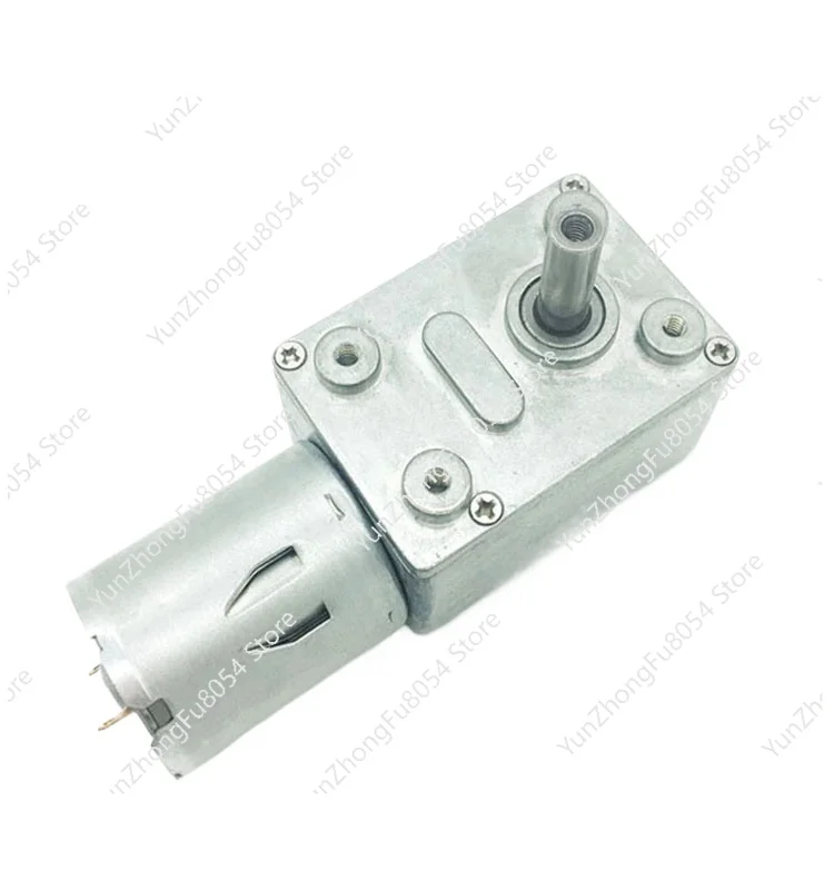 JGY-370 12 V DC Motor 6V Micro Worm Gear Motor Reverse High Torque Reducer Self Locking 12 Volt Engine 24v Electric Motor