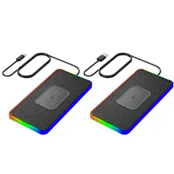 Car Wireless Charging Pad 15W Non Slip Fast Charger Auto Wireless Charging Dock Pad Qi Fast Charger Car Wireless Phone Charger