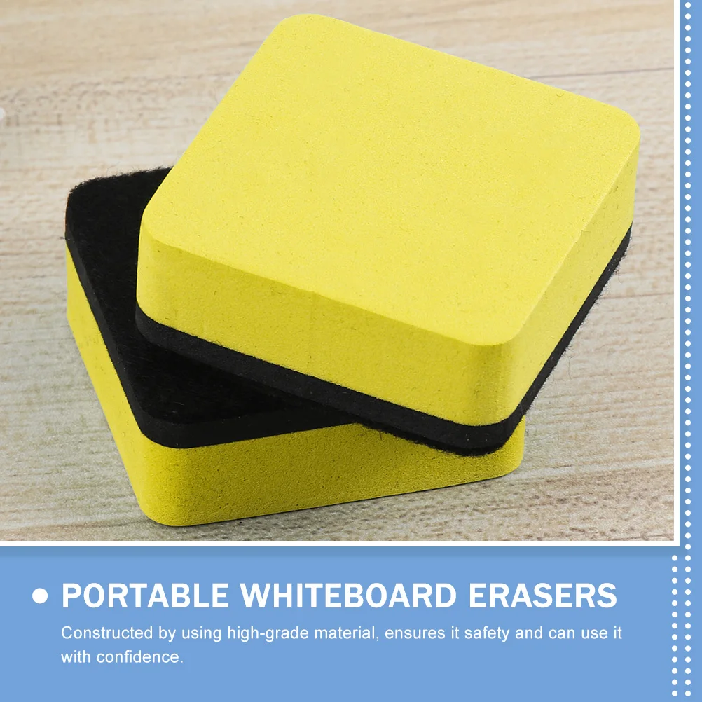 

24pcs Colored Dry Erase Magnetic Whiteboard Erasers EVA Material Small Size Bulk Kids Classroom Office School Supplies