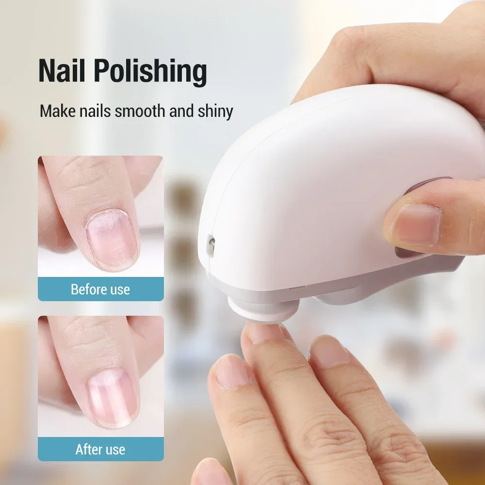 1PC Electric nail clipper safe, portable, USB charging, silent design suitable for home beauty tools