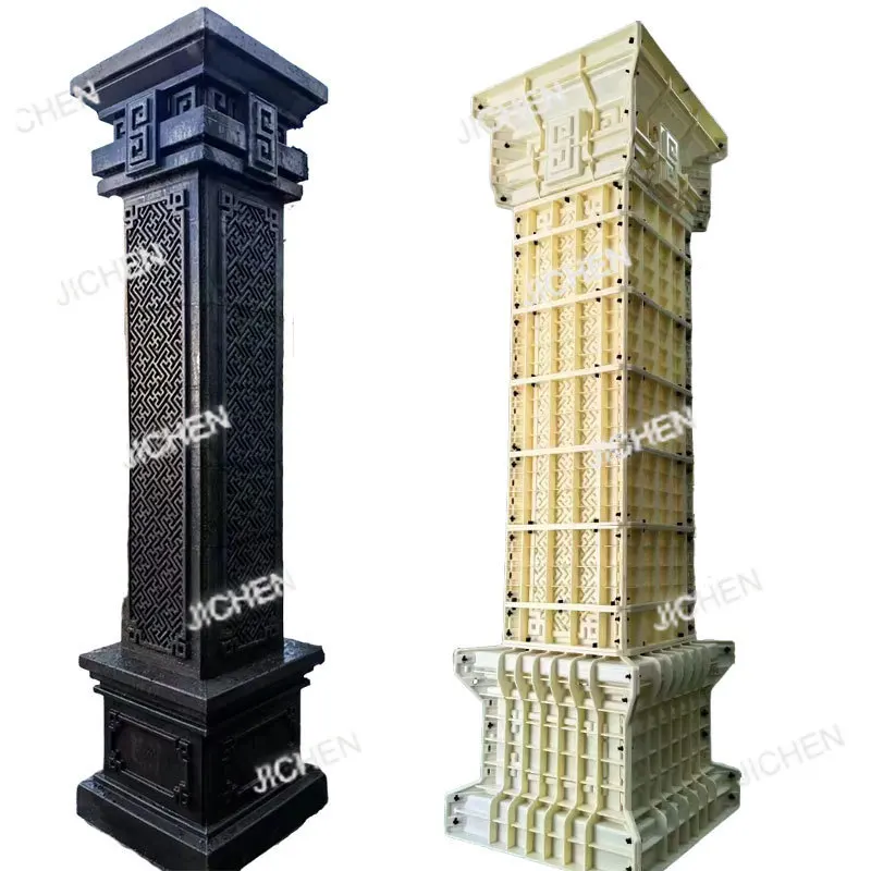 

Roman Column Mold Thickened Building Formwork Full Set of Square Columns European Modeling Cement Column Model Gate Square Shape