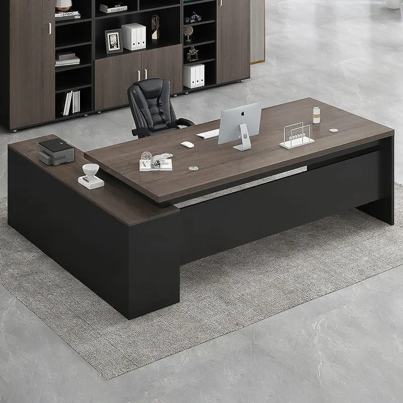 DSA Manager Desk Office Furniture Large Class Desk Supervisor President's Desk and Chair Combination
