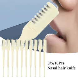 Karsyngirl 3/5/10Pcs Nose Hair Remover 360 Rotating Nasal Clippers Nose Hair Trimmer for Women Men Manual Nose Hair Trimme