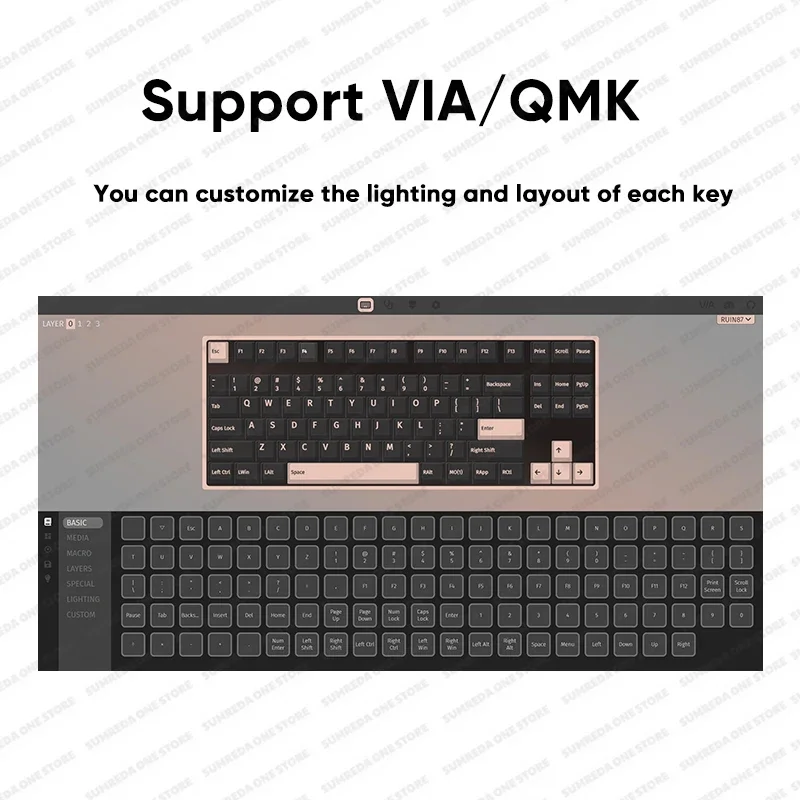 Weikav Lucky80 Aluminium Wireless Mechanical Keyboard Kit 88Keys
