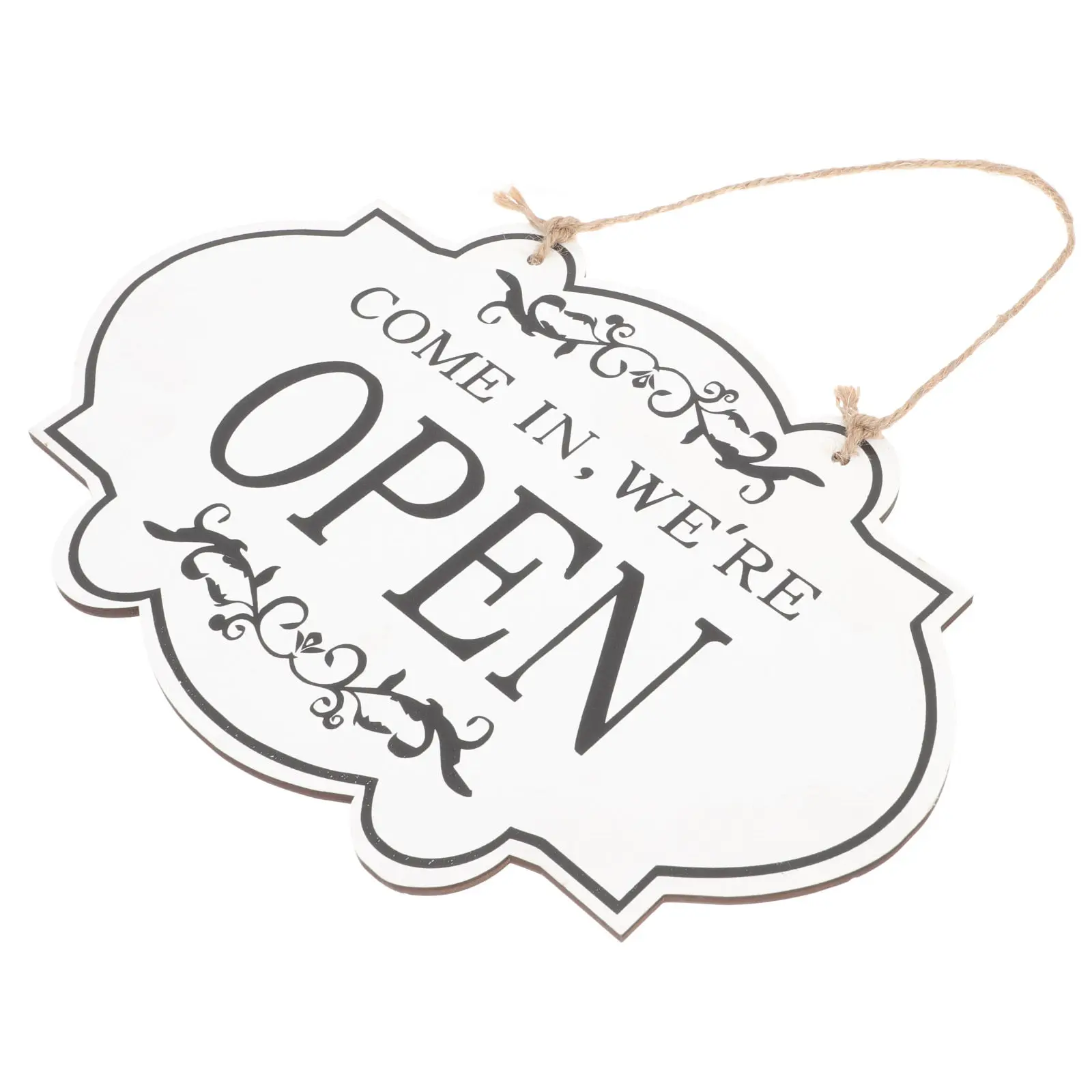 Retro Wooden Door Sign Double-Sided Open Closed Hanging Pendant Decorative Store Accessory Farmhouse Kitchen Decor
