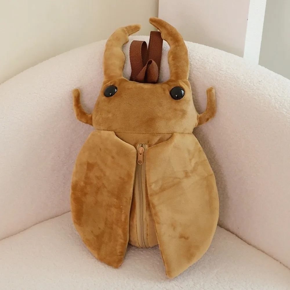 Animal Stag Beetle Backpack Lightweight Breathable Rhinoceros Beetle Backpack soft Children's Backpack for Boys and Girls