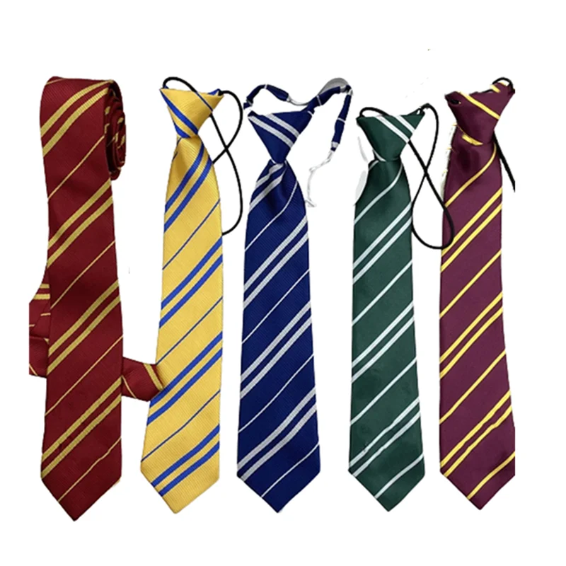 Magic College Tie Child JK Uniform Badge elastico cravatta accessori per costumi Cosplay Costume Tie Stripe Prop Halloween Party