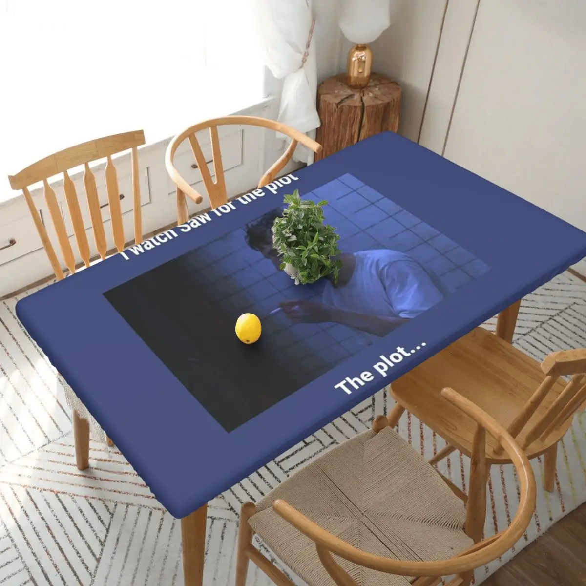 Adam Stanheight Saw Custom Rectangular Tablecloth Waterproof Table Cover for Festival Party Decorations Table Cloth