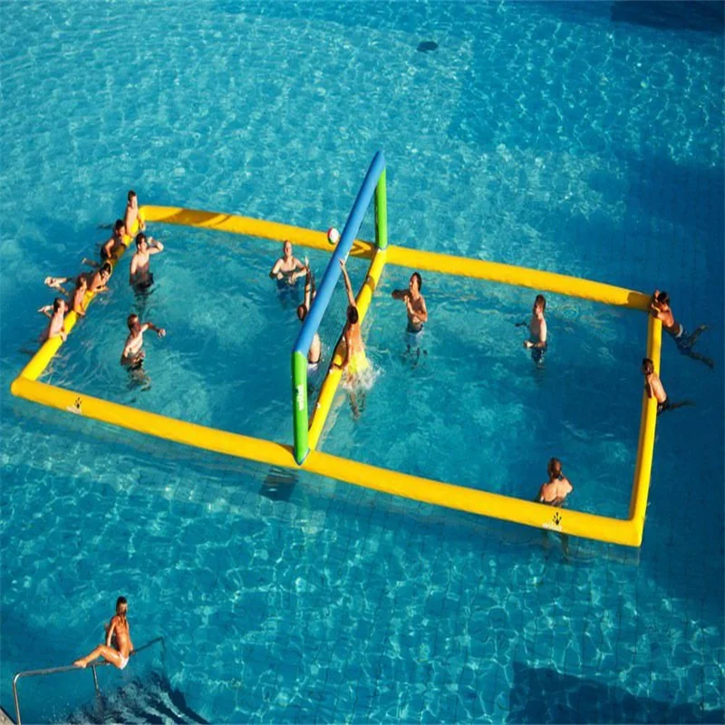 Summer Outdoor Water Float Game Volleyball Court Inflatable Water Volleyball With Net Court for Adults on the Beach Above Groun