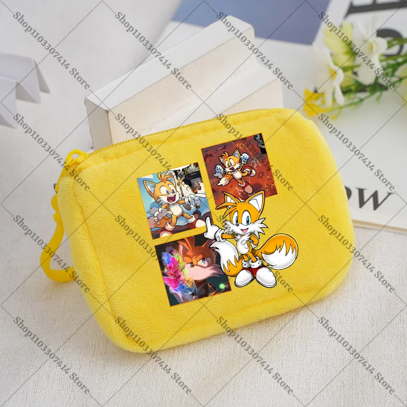 Anime Game Cartoon Coin Purse Casual Accessories Zip Wallet Hedgehog Creative Cute Storage Pouch Fashion ID Card Holder Gifts - view 2