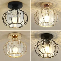 Modern minimalist luxury crystal E27 ceiling light for kitchen, dining room, corridor, dressing room, entrance lighting fixtures