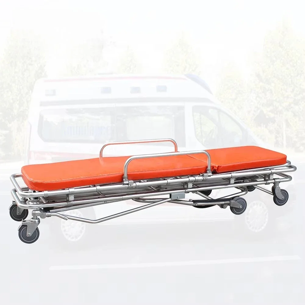 Letto per clinica di distribuzione di attrezzature mediche Barella di emergenza medica Uso ospedaliero Carrello per letto per barella per pazienti ambulanza