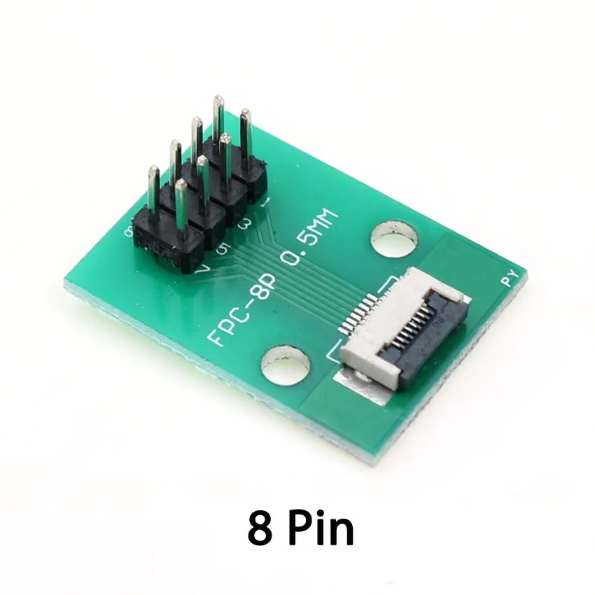4P-80P 0,5 мм адаптер SMT с шагом от SMT до 2,54 мм, отверстие 1,00 дюйма, кабель FPC FFC Стандартный + стандартный штифт