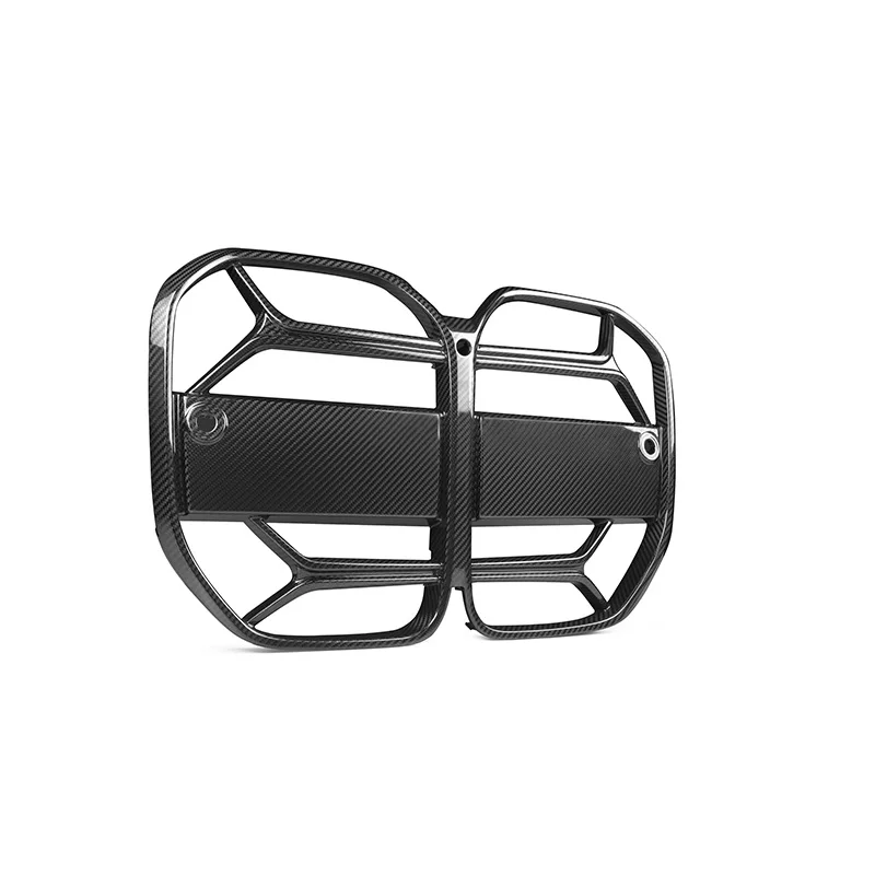 Dry Carbon Fiber Car Front Bumper Kidney Grille Grill CSL Style Auto Racing Grid For BMW 4 Series G22 G23 2-Door Coupe 2021-IN