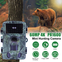 Outdoor WiFi Hunting Trail Camera 60MP 4K Infrared Night Vision Motion Activated Security Cam Waterproof Wildlife Photo Traps