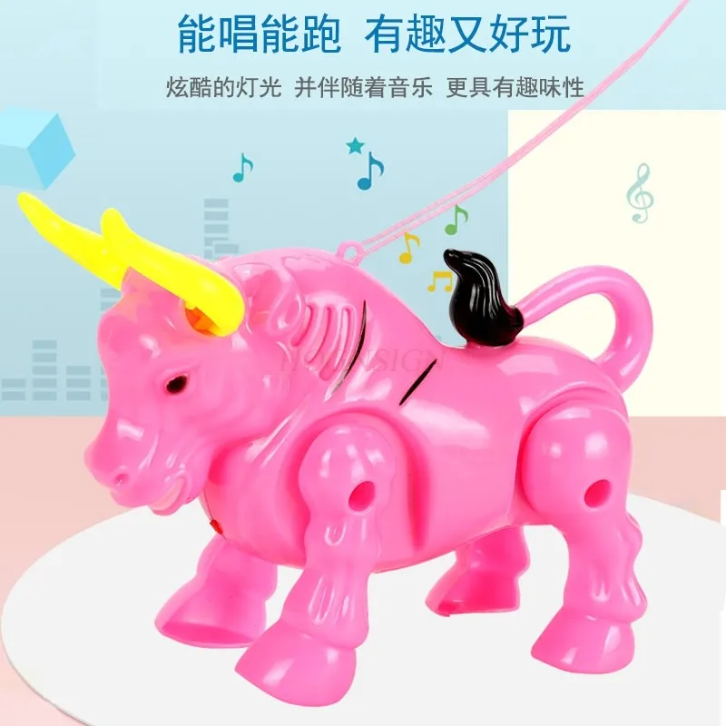 Electric Rope Bull Rope Bull Fighting Year Puzzle Luminous Music Toys Hot Selling